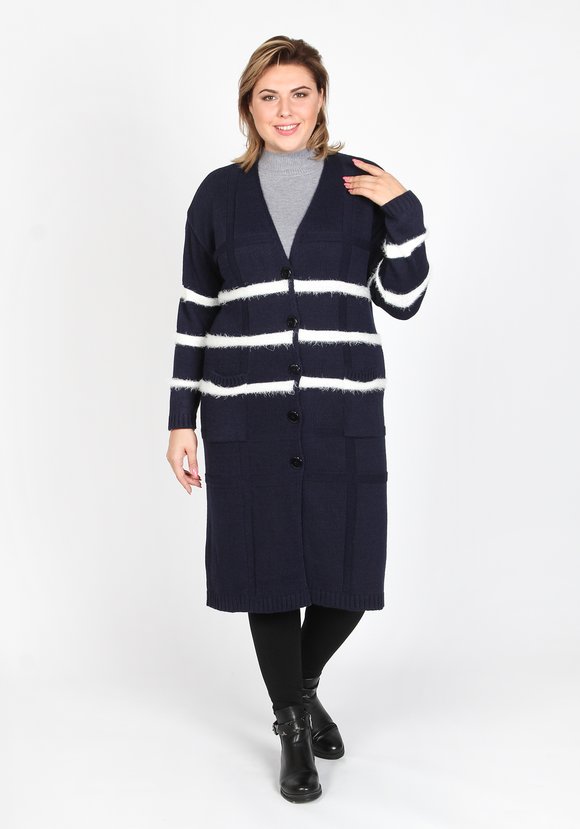 Кардиган удлиненный Селин шир.  580, рис. 4