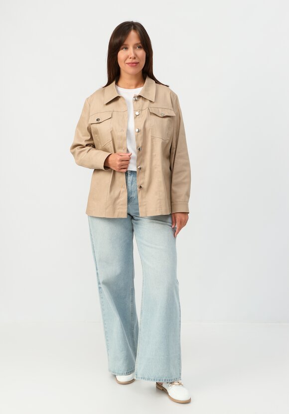 Джинсовая куртка на железных пуговицах шир.  580, рис. 10