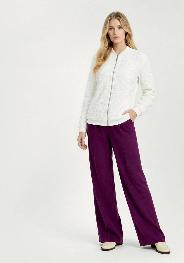 Бомбер из ткани с жаккардовым узором шир.  750, рис. 42