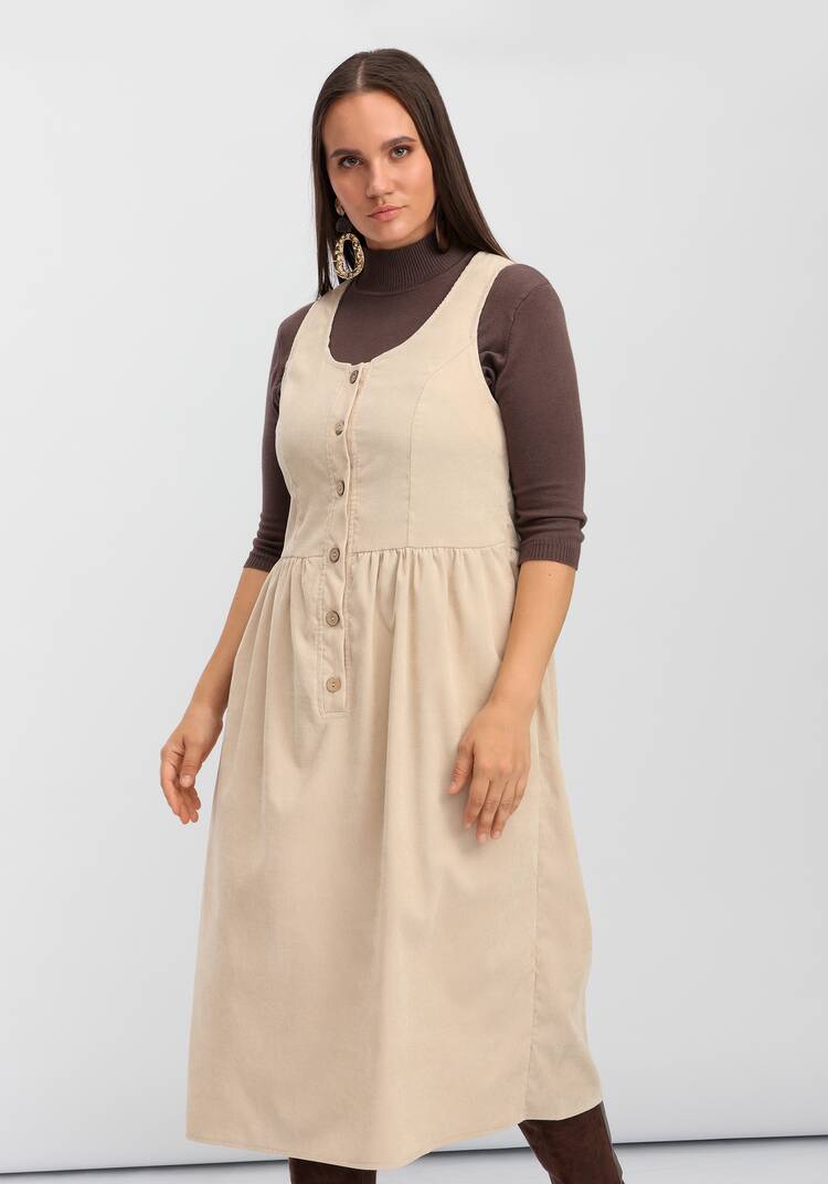 Сарафан из вельвета на пуговицах шир.  750, рис. 10