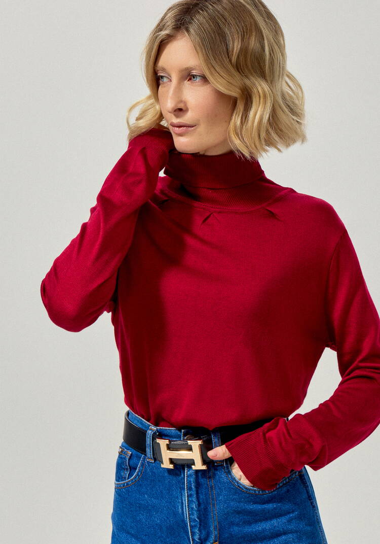 Водолазка с защипами у горловины шир.  750, рис. 17