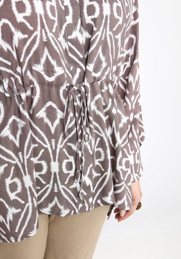 Туника с этническим принтом шир.  750, рис. 4