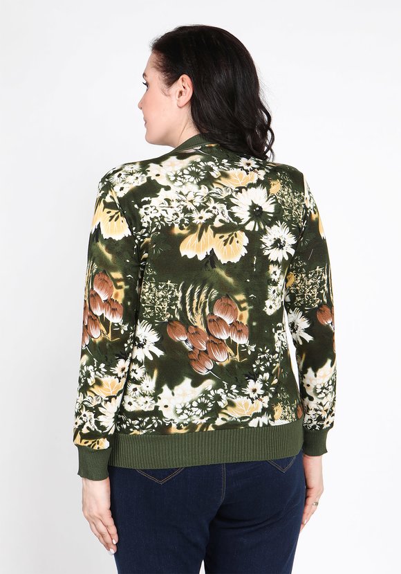 Кардиган Цветочная иллюзия шир.  580, рис. 11