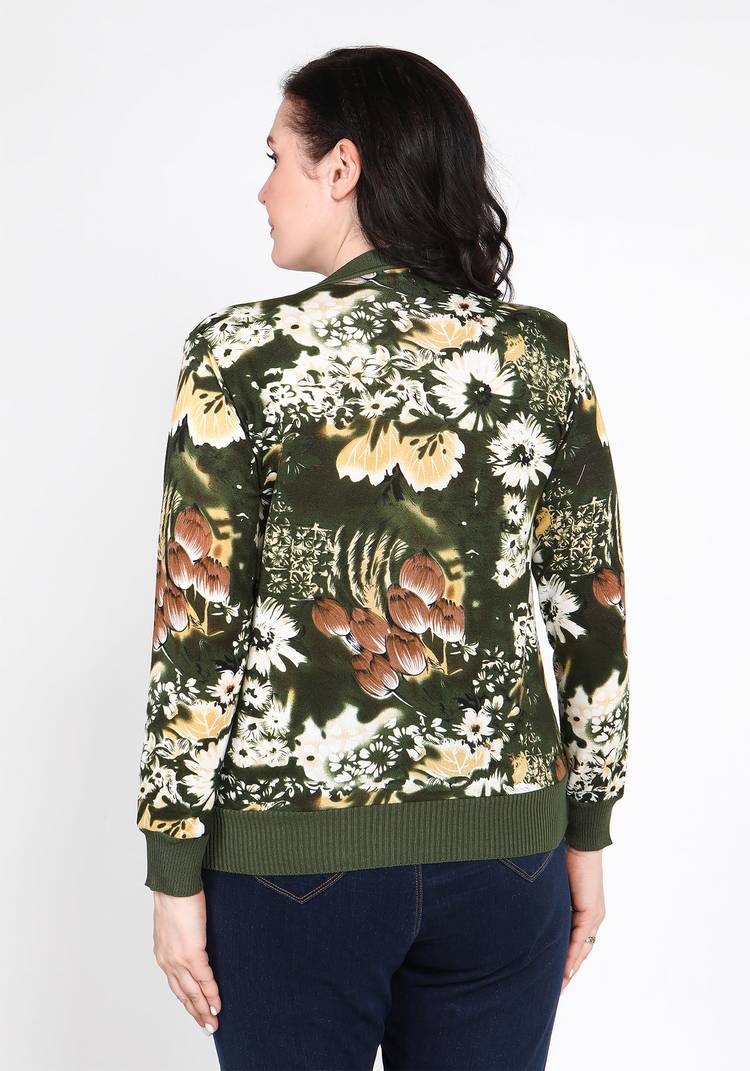 Кардиган Цветочная иллюзия шир.  750, рис. 11