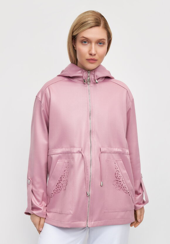 Ветровка с ажурным узором на карманах шир.  580, рис. 12