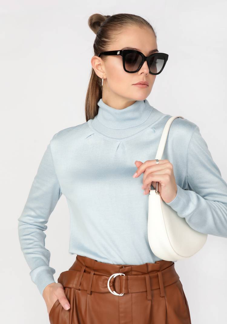 Джемпер женский со складками по полочке шир.  750, рис. 12