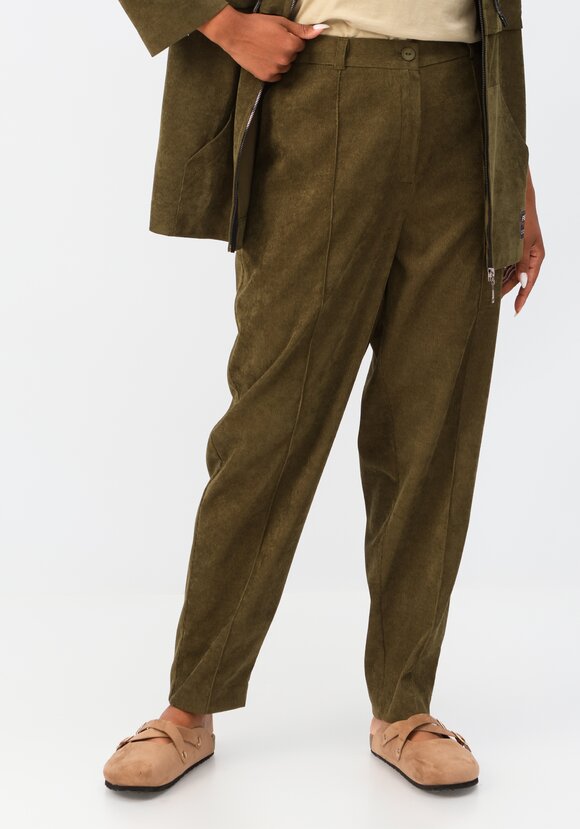 Брюки-бананы вельветовые с карманами шир.  580, рис. 6