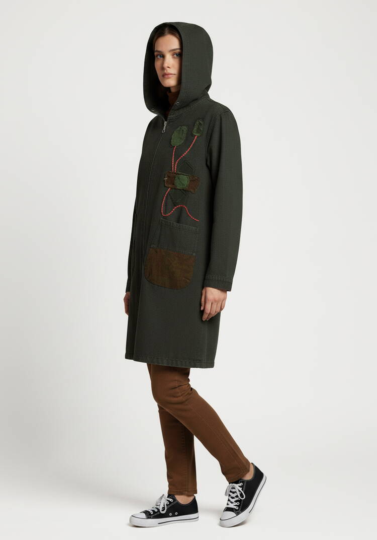 Куртка джинсовая с нашивками шир.  750, рис. 8