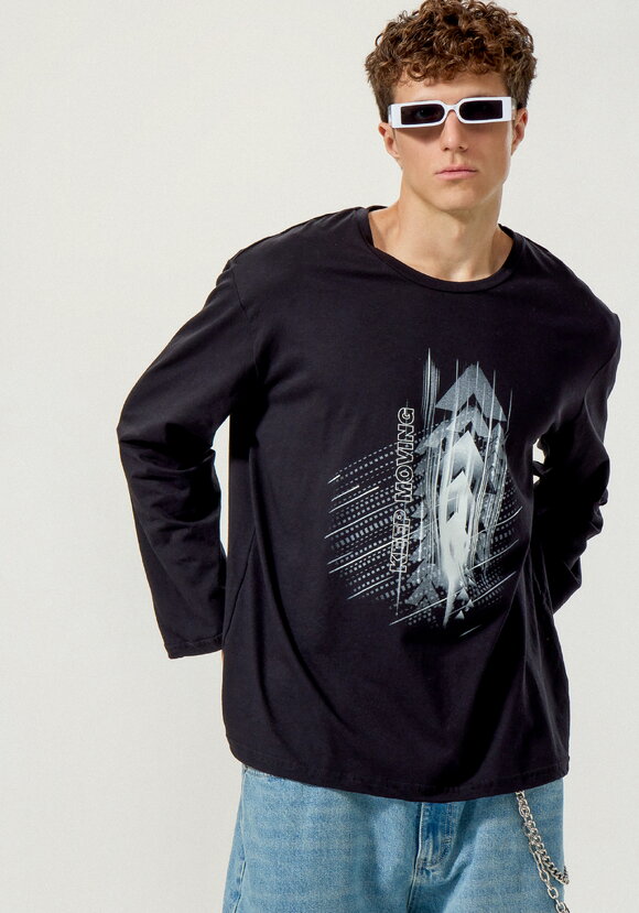 Комплект мужских лонгсливов с принтом шир.  580, рис. 10