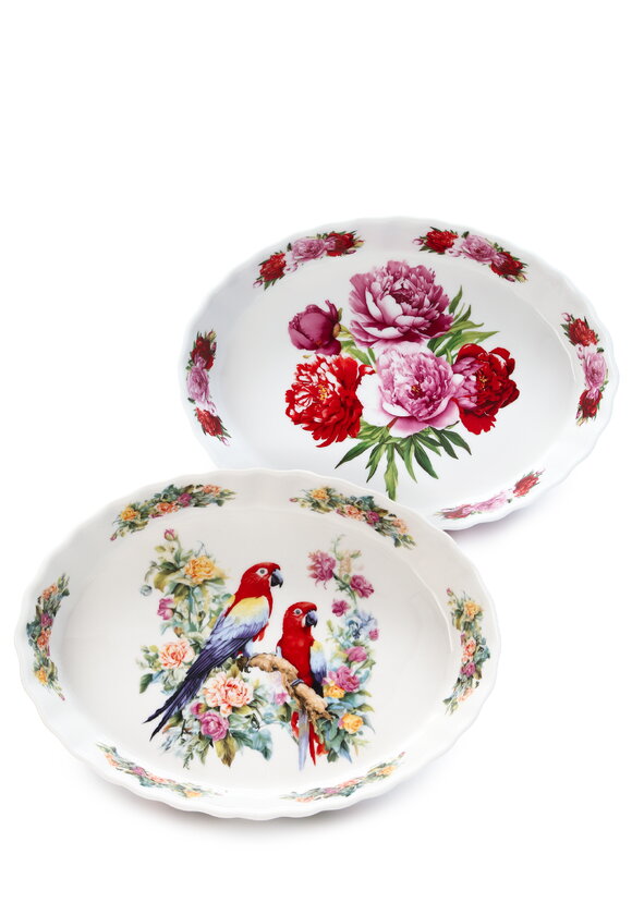 Набор фарфоровых блюд для запекания, 2шт шир.  580, рис. 1