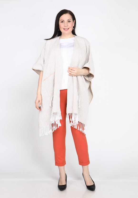 Пончо Дюна из хлопка шир.  580, рис. 1