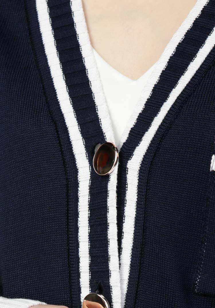 Кардиган с карманом на груди и логотипом шир.  750, рис. 5