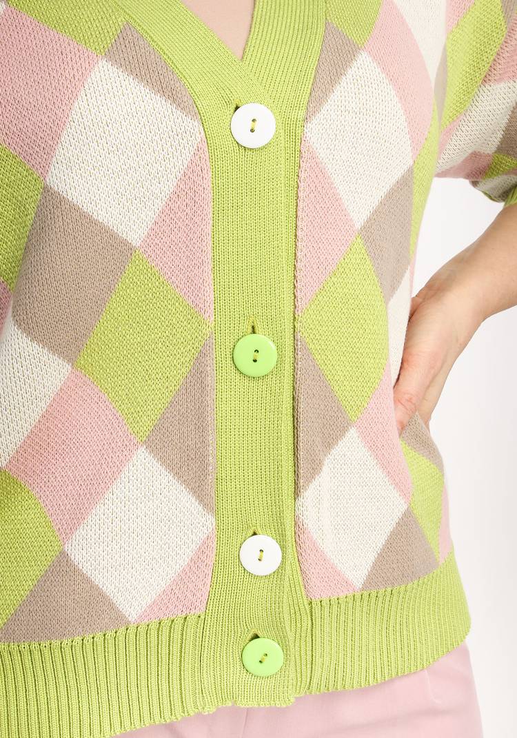 Кардиган Яркие ромбы шир.  750, рис. 10