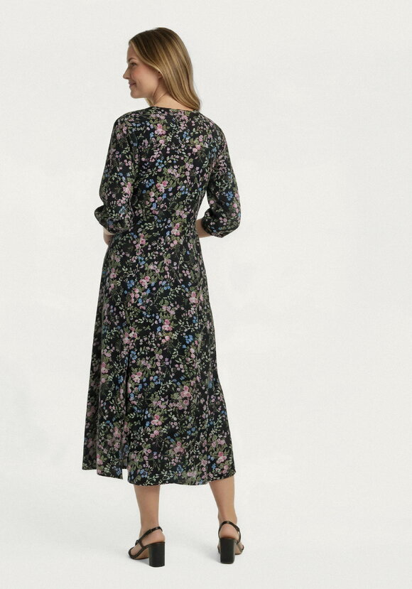 Платье с цветочным принтом на пуговицах шир.  580, рис. 3