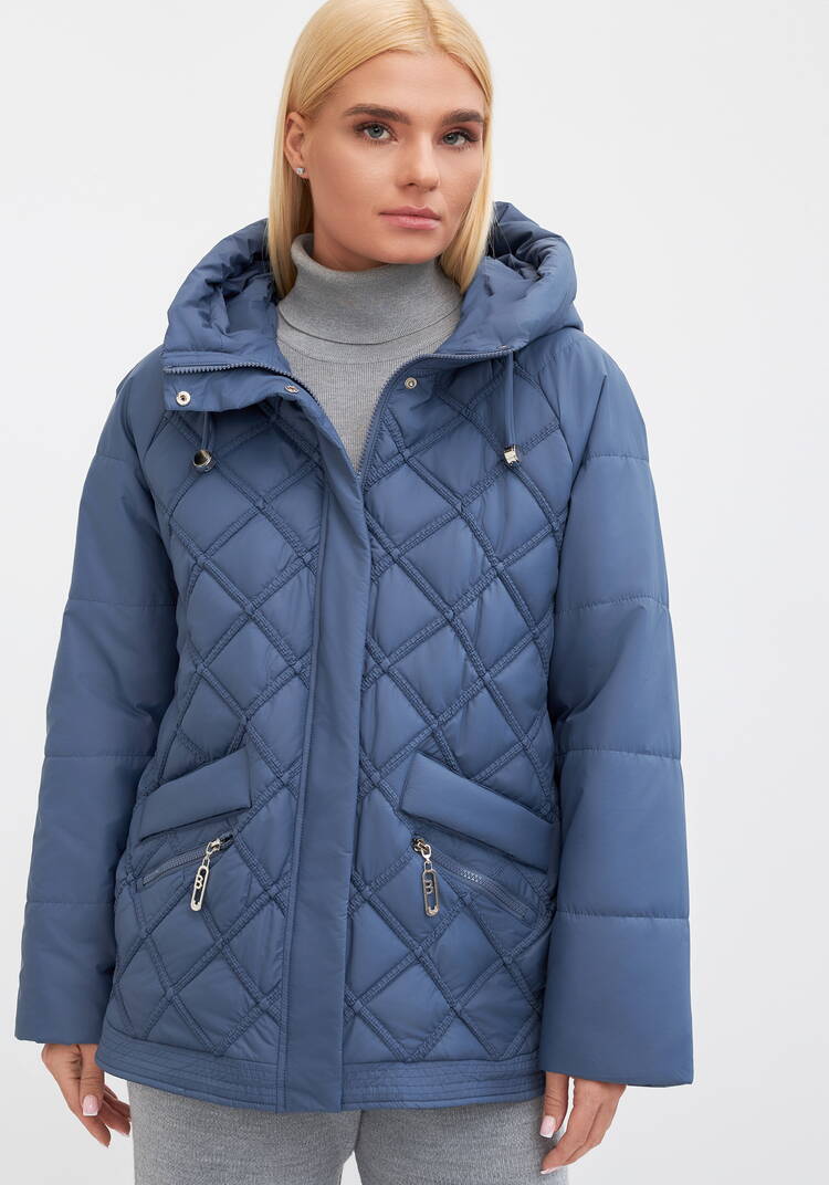 Куртка с капюшоном, стеганная Эшли шир.  750, рис. 9