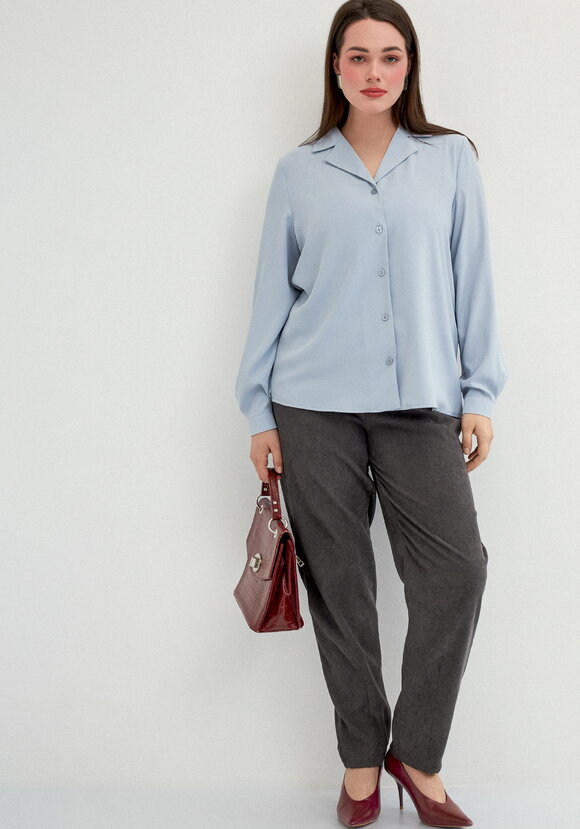 Брюки из микровельвета с комфортным поясом шир.  580, рис. 17