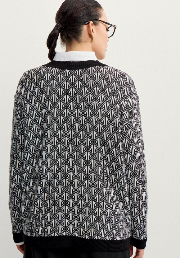 Кардиган удлиненный с графичным орнаментом шир.  580, рис. 3