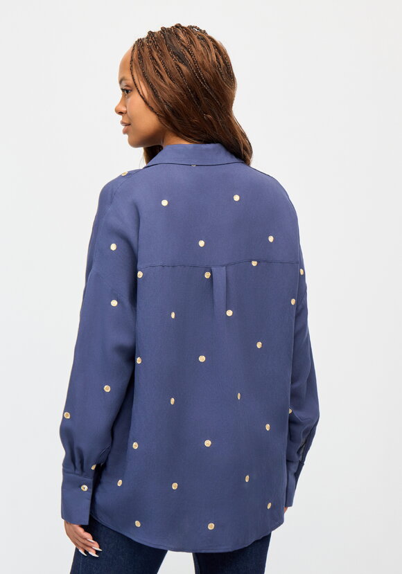 Рубашка с вышивкой Горошек шир.  580, рис. 2