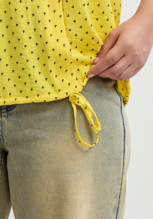 Блуза на кулиске по низу Мира шир.  580, рис. 14