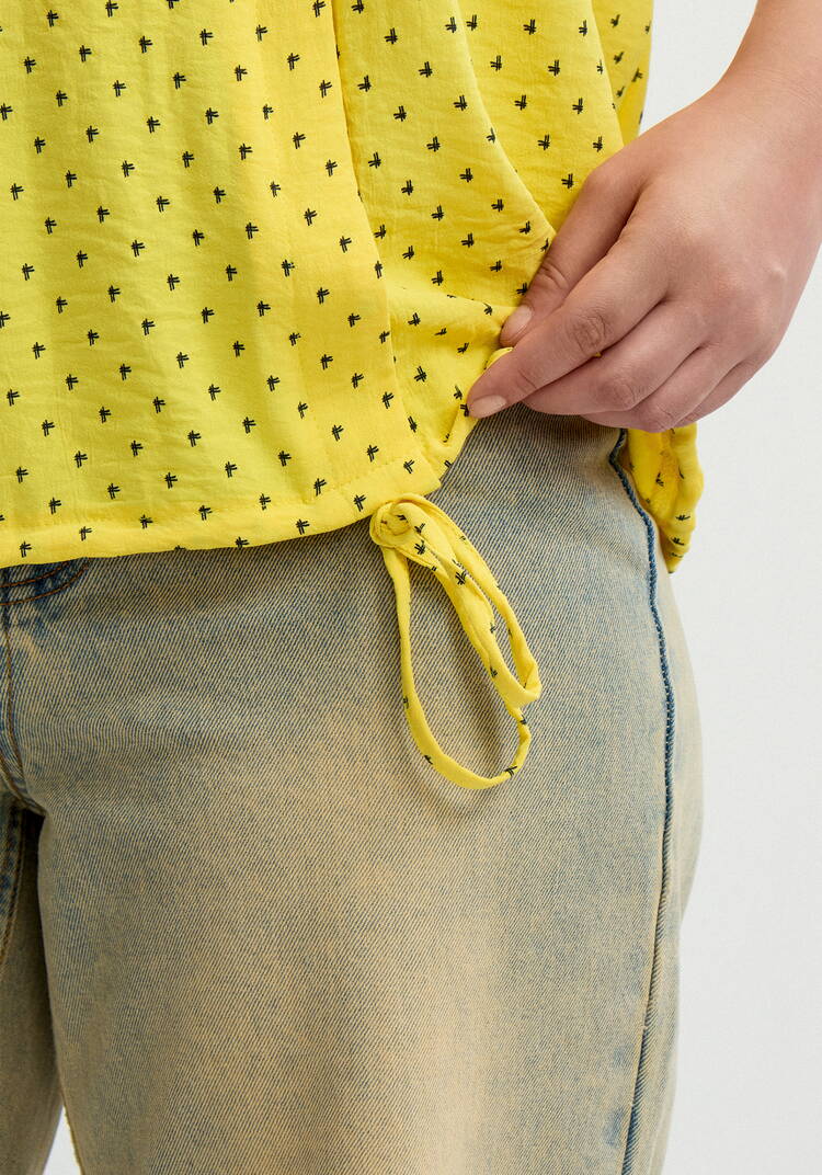 Блуза на кулиске по низу Мира шир.  750, рис. 14