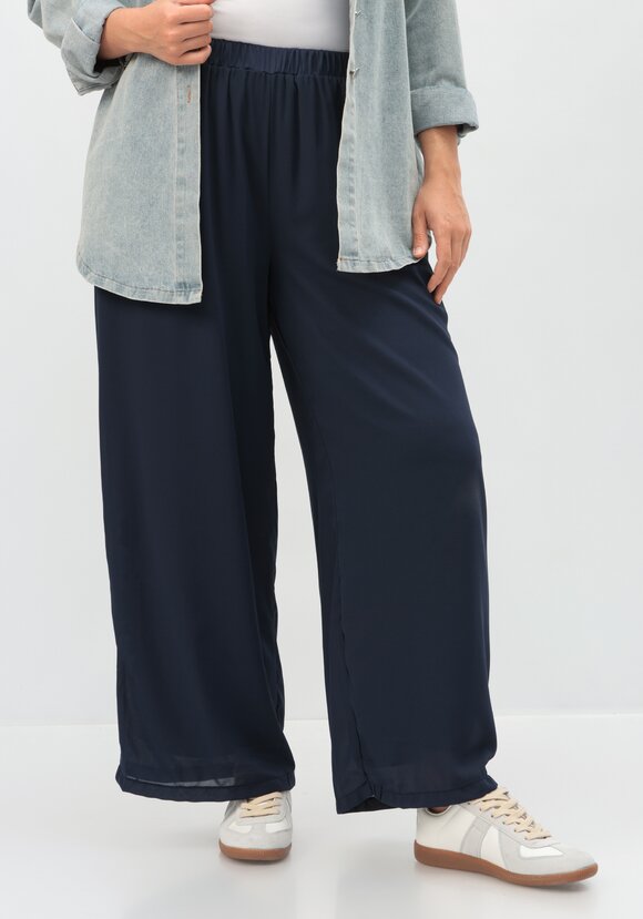 Брюки с резинкой на талии прямые шир.  580, рис. 17