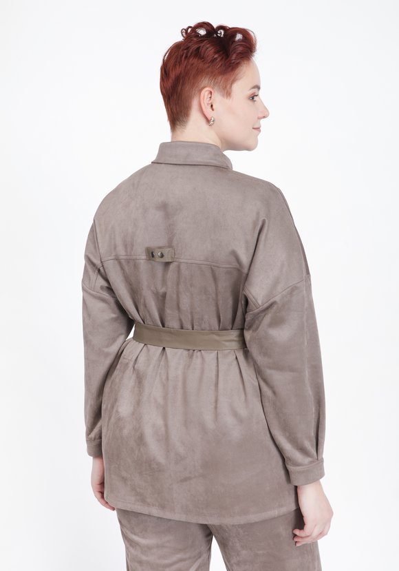 Рубашка-жакет с поясом шир.  580, рис. 3