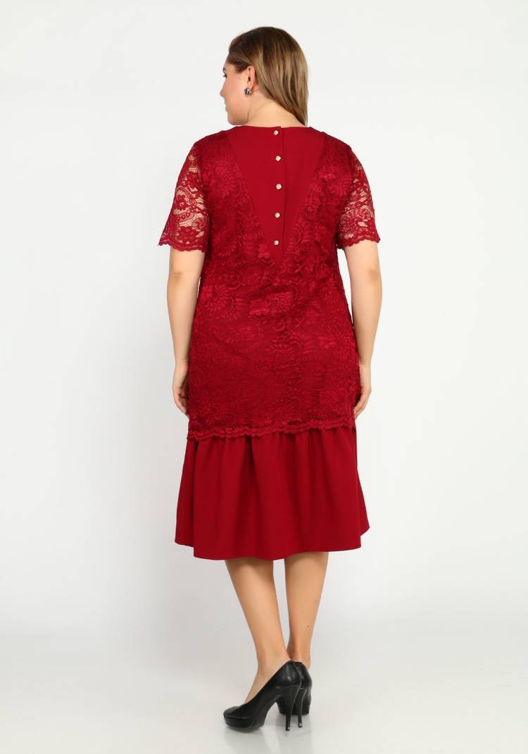 Платье гипюровое с эффектом двойки шир.  750, рис. 3