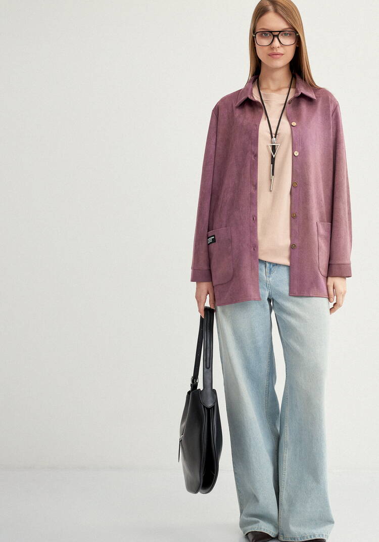 Блуза утепленная на пуговицах шир.  750, рис. 8