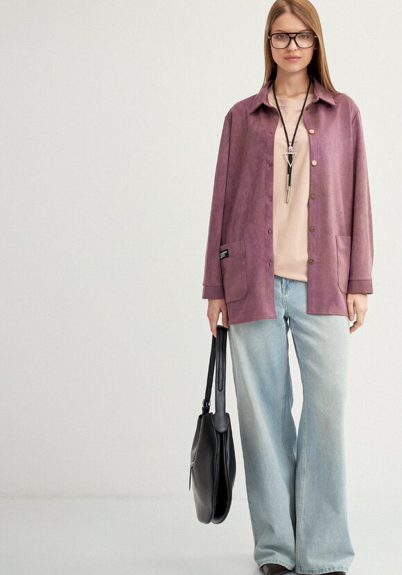 Блуза утепленная на пуговицах шир.  580, рис. 8