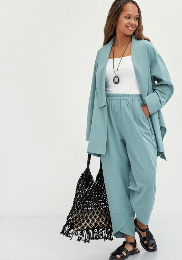 Брюки-тюльпан на резинке шир.  580, рис. 31