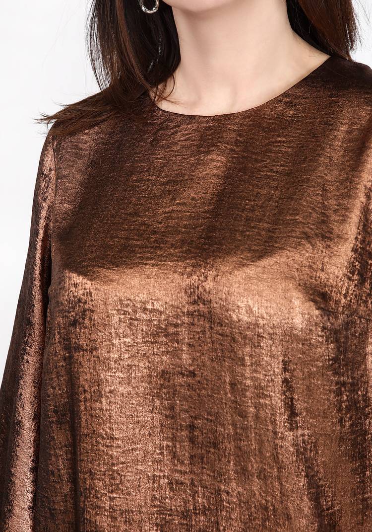 Блуза с объемным рукавом на манжете шир.  750, рис. 4