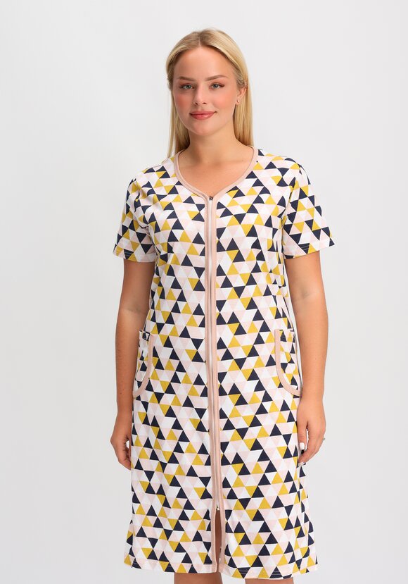 Халат хлопковый Прекрасный день шир.  580, рис. 4