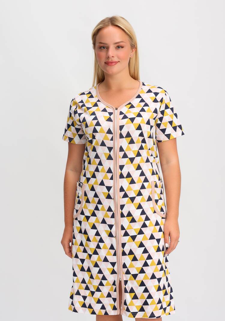 Халат хлопковый Прекрасный день шир.  750, рис. 4