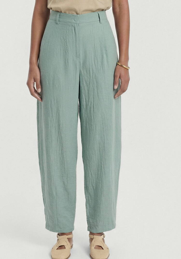 Брюки изо льна с поясом шир.  750, рис. 12