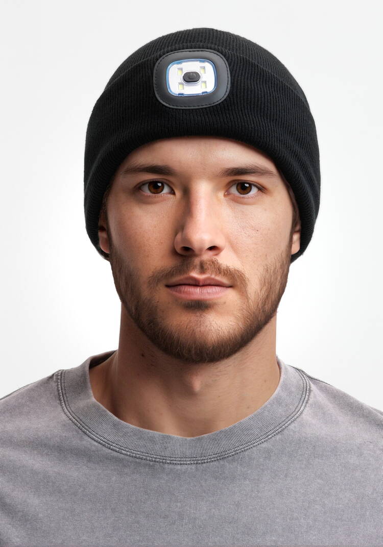 Шапка с фонарем Тeплый свет шир.  750, рис. 8