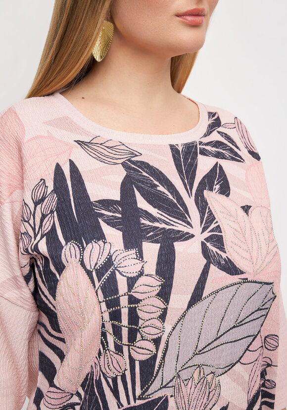 Блуза с цветочным принтом Амелия шир.  580, рис. 11