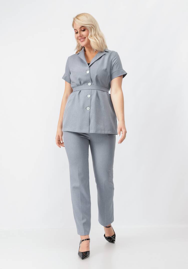 Костюм блуза и брюки в полоску шир.  750, рис. 11