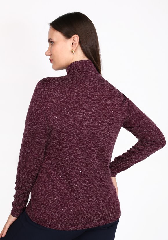 Водолазка базовая с люрексом шир.  580, рис. 6