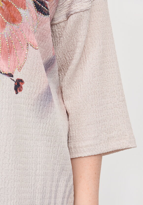 Блуза с принтом Миланика шир.  580, рис. 24