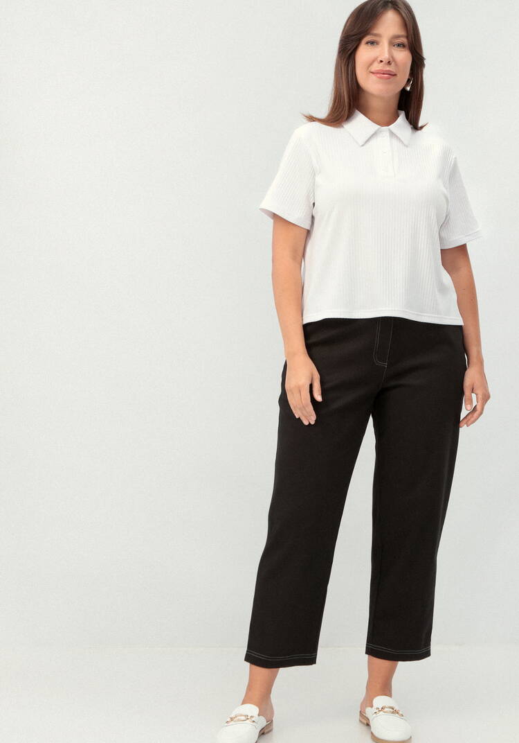 Поло с коротким рукавом из ткани лапша шир.  750, рис. 14