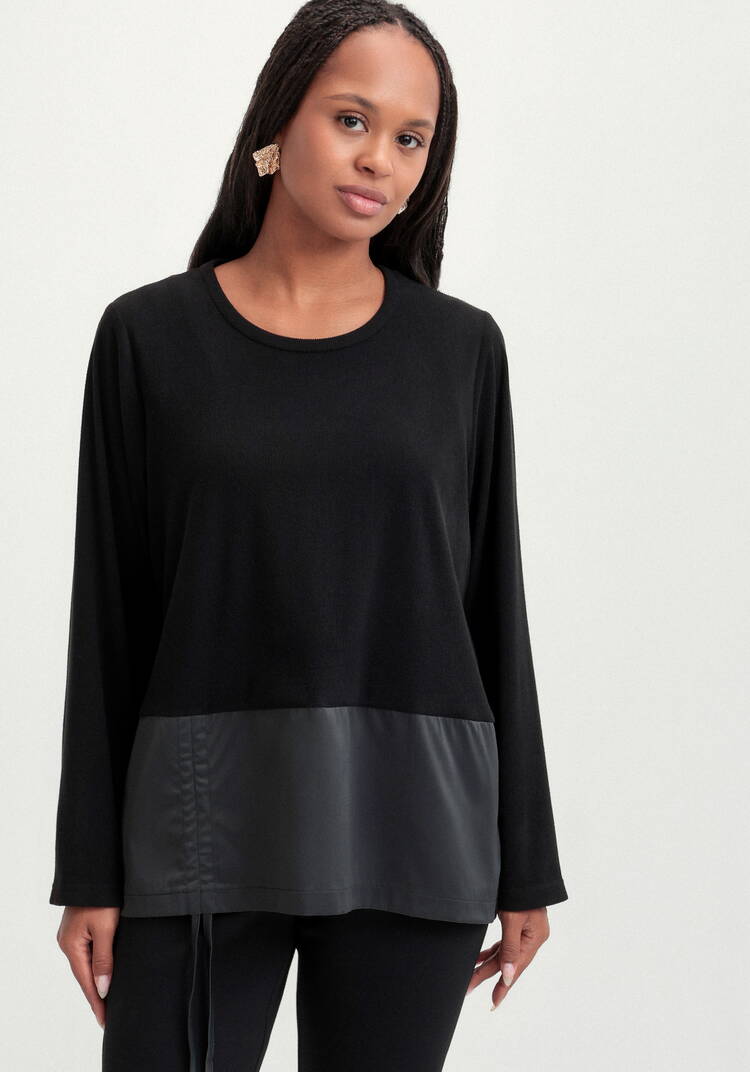 Блуза трикотажная из комбинированной ткани шир.  750, рис. 4