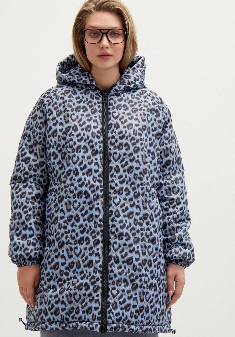 Куртка с анималистическим принтом и капюшоном шир.  750, рис. 15