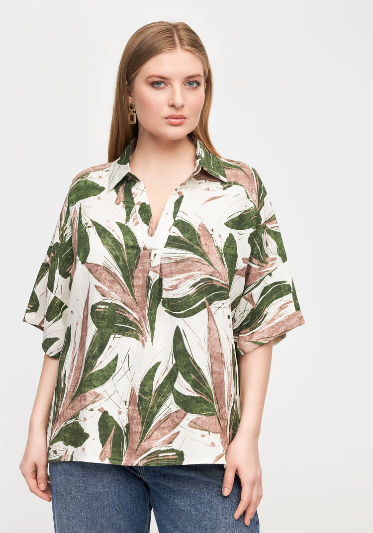 Блуза Душа сада шир.  750, рис. 4