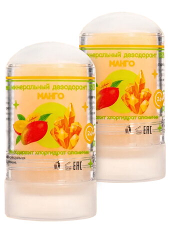 Минеральный дезодорант "Кристалл", 2 шт