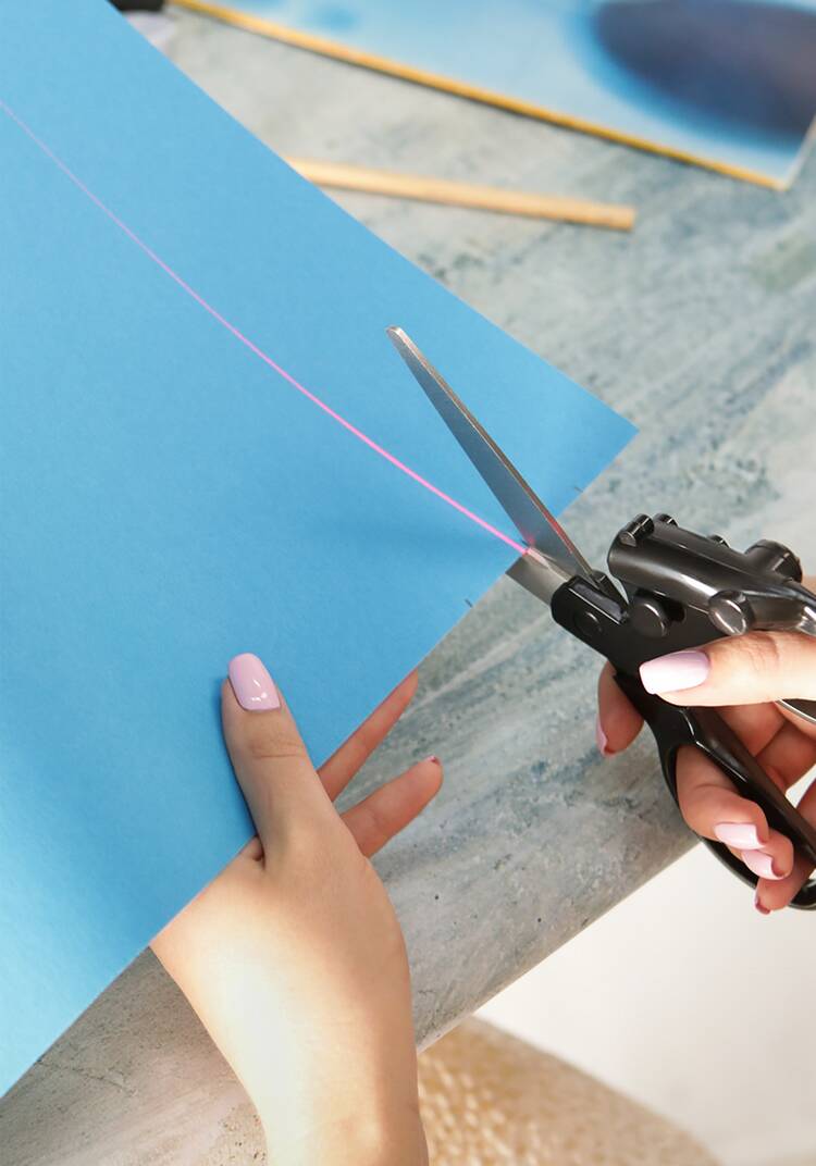 Закройные ножницы с лазерной указкой, 2 шт. шир.  750, рис. 5