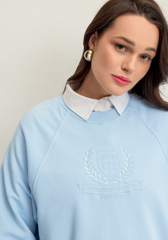 Свитшот с декором на груди шир.  580, рис. 21