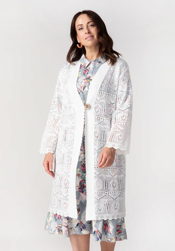 Кардиган Ажурное мгновение шир.  580, рис. 2