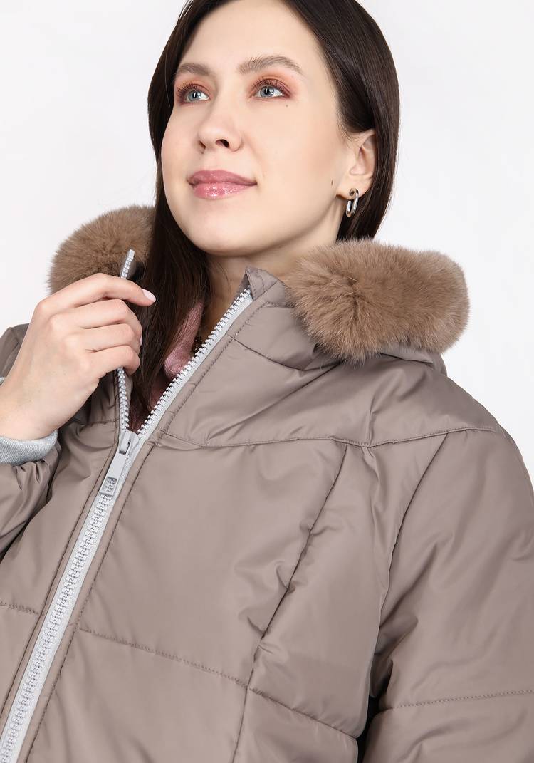 Куртка со съемным мехом на капюшоне шир.  750, рис. 4