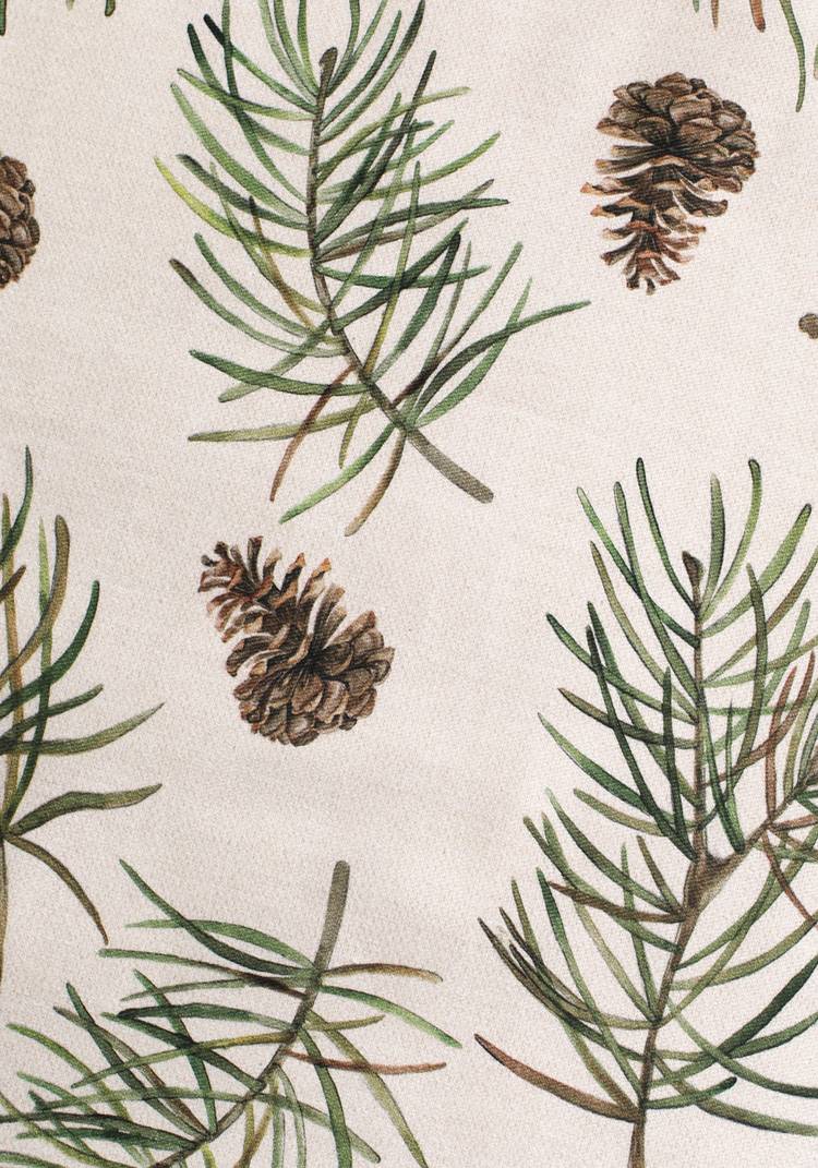 Скатерть  из хлопка Еловые ветки шир.  750, рис. 3