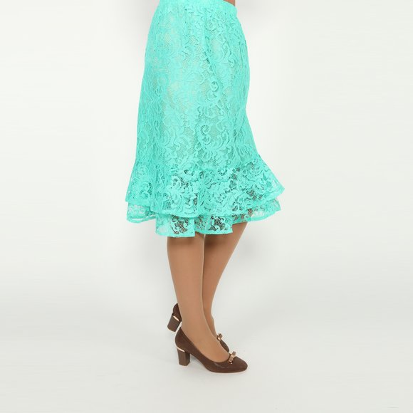 Юбка на резинке кружевная шир.  580, рис. 2